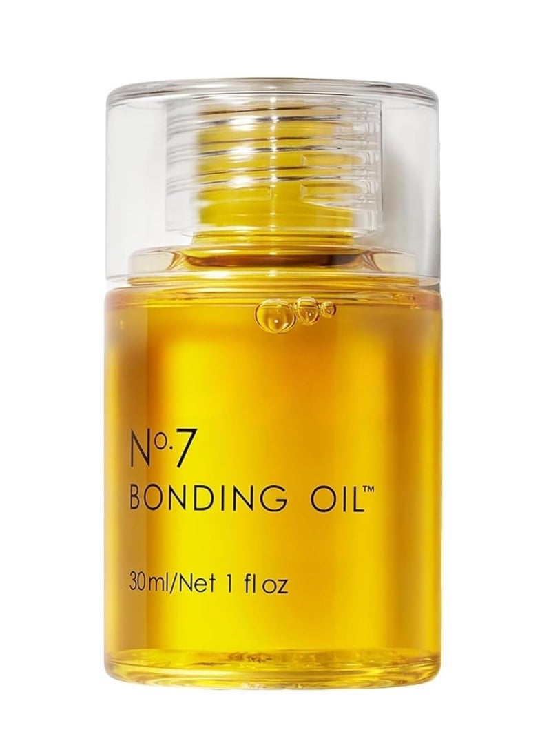 رقم 7 زيت الترابط - معالجة الشعر 30 مل من أجل الانقسام وفروة الرأس الجافة | تغذية وإصلاح الزيت لجميع أنواع الشعر | ترطيب عميق وتقوية | أصفر