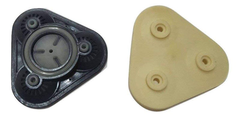 Wellon Plastic diaphragm Pump Seal Black White Pack of 2 - Image 1