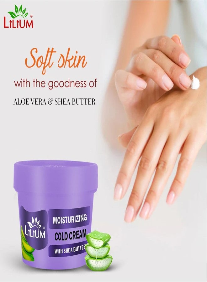 Lilium Cold Cream 100gm | With Aloevera Pulp, Shea Butter & Almond Oil | Hydrating, Soothing, and Radiance-Boosting Formula | Soft & Supple Skin | For All Skin Types | Paraben & Sulfate Free - Image 4