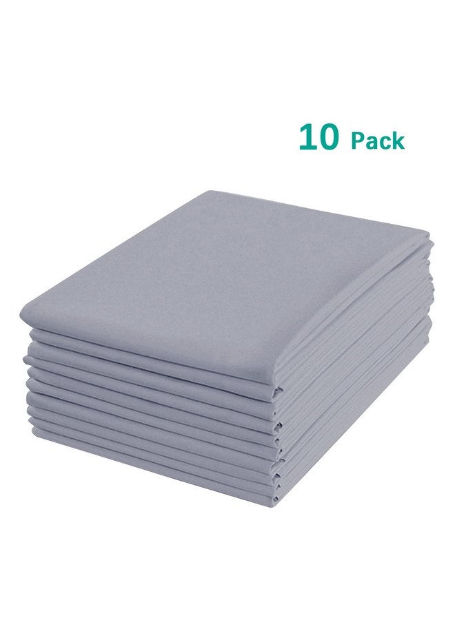 Biloban Standard Size Daycare/Pre-School Cot Sheet 10 Pack, 23" x 51", Children’s Naptime Cot Sheet, Grey, Breathable Microfiber Nap Sheet for Boys and Girls - Image 2