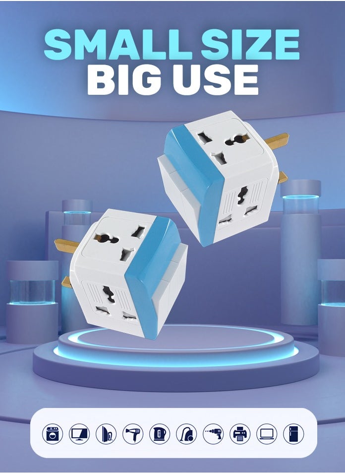 MODI - Universal Travel Plug Adapter – 3-Way with Switches & Power Indicator Light - Image 1
