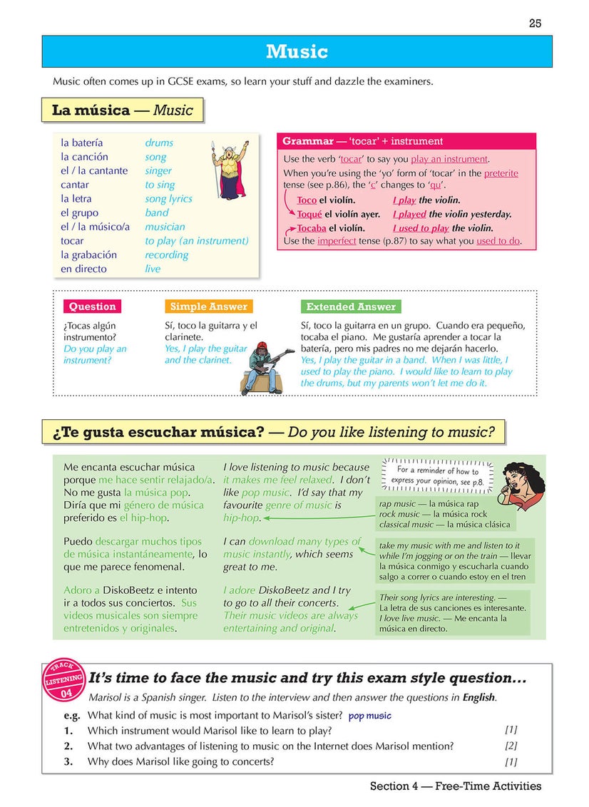 GCSE Spanish Revision Guide: with Online Edition & Audio (For exams in 2025)