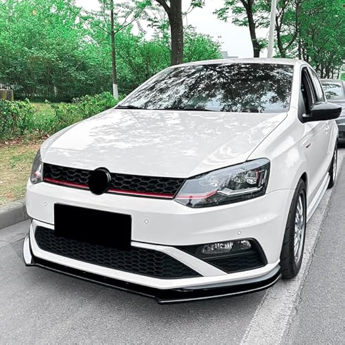 AUSMILA Car Front Bumper Spoiler Splitter Lip Kit for VW Polo MK5 6C GTI 2015-2018 2017 - Image 5
