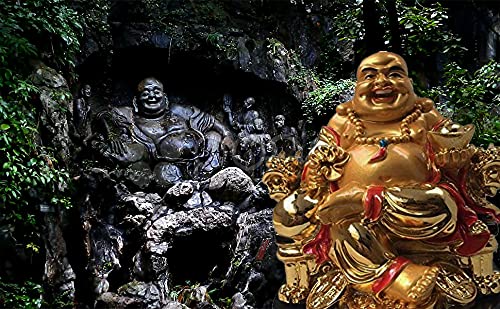 RIPE INDIA® Fengshui Laughing Buddha Sitting On Chair Ingot and Money Coin for Health Wealth and Happiness - Image 4