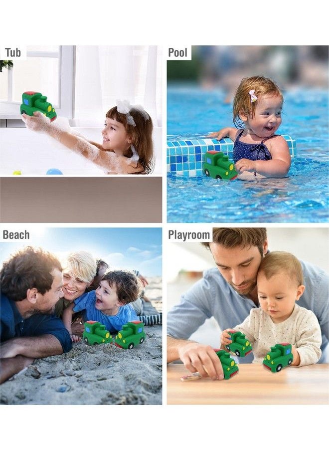 Puzzled Dollibu Train Bath Buddy Squirter Floating Green Train Rubber Bath Toy Fun Water Squirting Bathtime Play For Toddlers Cute & Soft Transportation Toy For The Bathtub Beach & Pool For Boys & Girls  - Image 5