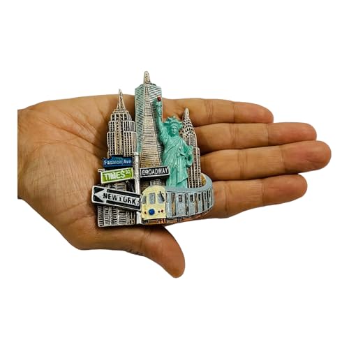 Krisah New York Fridge Magnet Resin 4D Countries Magnet Gift Souvenir Travel Magnets - Image 3