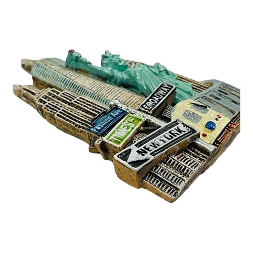 Krisah New York Fridge Magnet Resin 4D Countries Magnet Gift Souvenir Travel Magnets - Image 4