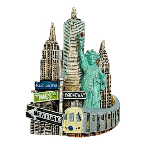 Krisah New York Fridge Magnet Resin 4D Countries Magnet Gift Souvenir Travel Magnets - Image 1