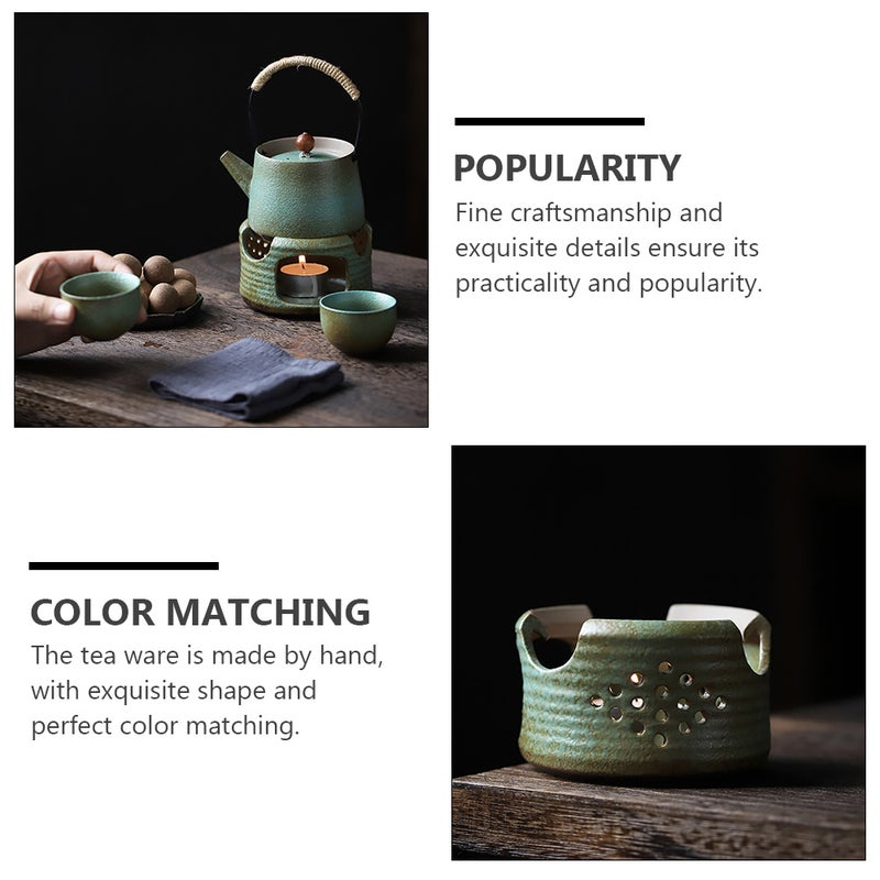 Ceramic Teapot Warmer Teapot Heater Base Candle Holder Tea Accessories - Image 3