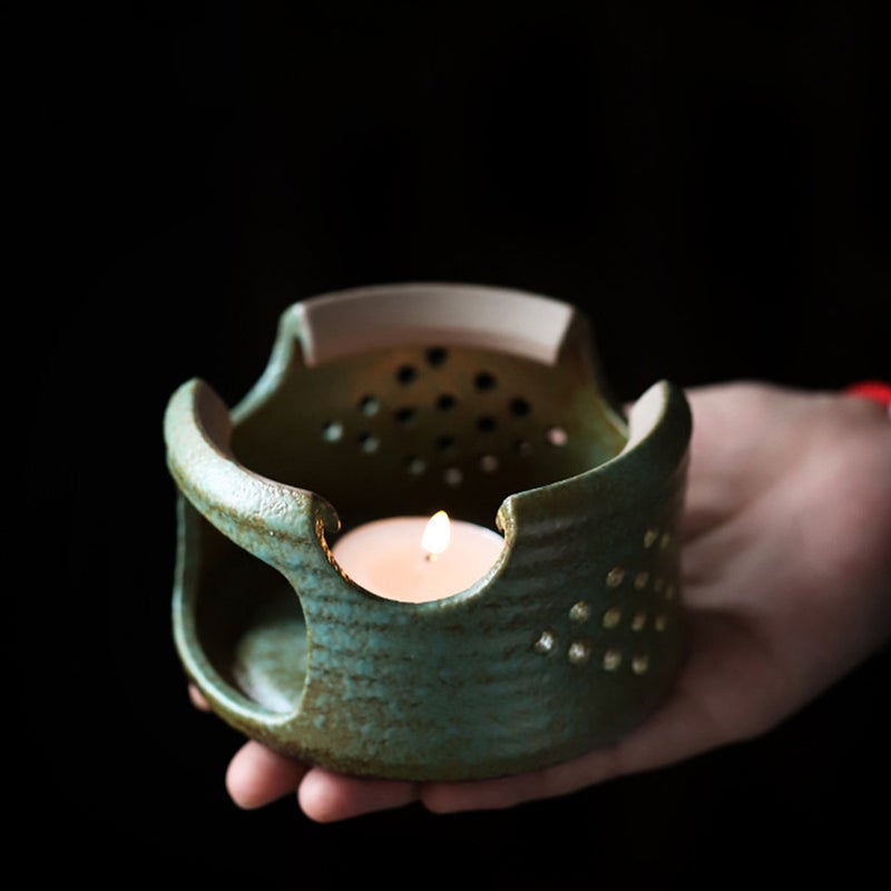 Ceramic Teapot Warmer Teapot Heater Base Candle Holder Tea Accessories - Image 5