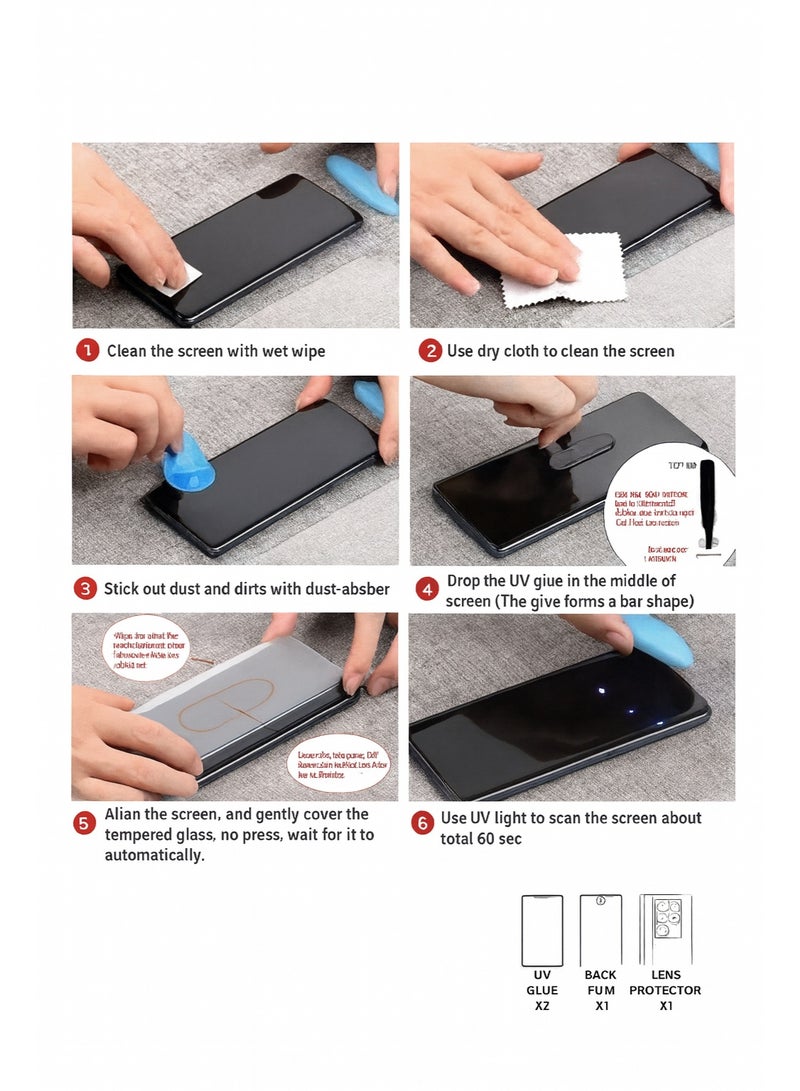 One Honor X9c Screen Protector Package – Premium Quality 3-in-1 Full Protection (Screen Protector + Camera Lens Protector + Back Protector) - Image 2