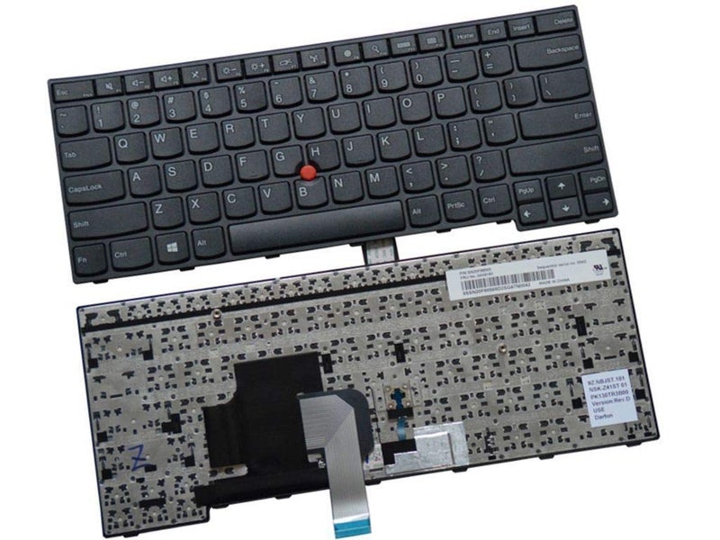 FUGEN Laptop Internal Keyboard (US) for lenvo i-bm Thinkpad E450, E450C, E455, E460, E465, W450 P/No.04X6101, MP-13U53US-G62, SN20E66101 with Mouse Stick Black - Image 4
