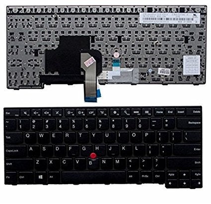FUGEN Laptop Internal Keyboard (US) for lenvo i-bm Thinkpad E450, E450C, E455, E460, E465, W450 P/No.04X6101, MP-13U53US-G62, SN20E66101 with Mouse Stick Black - Image 5