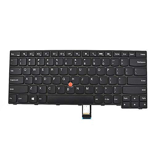 FUGEN Laptop Internal Keyboard (US) for lenvo i-bm Thinkpad E450, E450C, E455, E460, E465, W450 P/No.04X6101, MP-13U53US-G62, SN20E66101 with Mouse Stick Black - Image 2