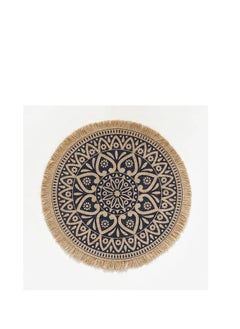 Set of 6 Round Braided Placemats with Tassels – Beige Winter & Fall Dining Table Mats, Stylish and Functional, Perfect for Kitchen and Plates, 38 x 38 cm - pzsku/Z2F1DDC4D56C3E5206562Z/45/_/1736929354/b4a930a8-d115-4a35-9a3c-163ada4393a5