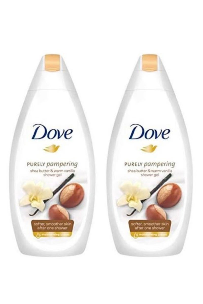 دوف غسول الجسم بزبدة الشيا والفانيليا الدافئة - تدليل نقي 500 مل قطعتين - Image 3