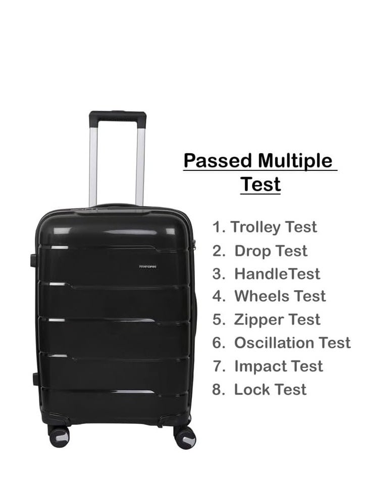 Generic - Samsonite Unisex Spinner Luggage Set - 4 Pieces - Black. Made of unbreakable polypropylene. - Image 1