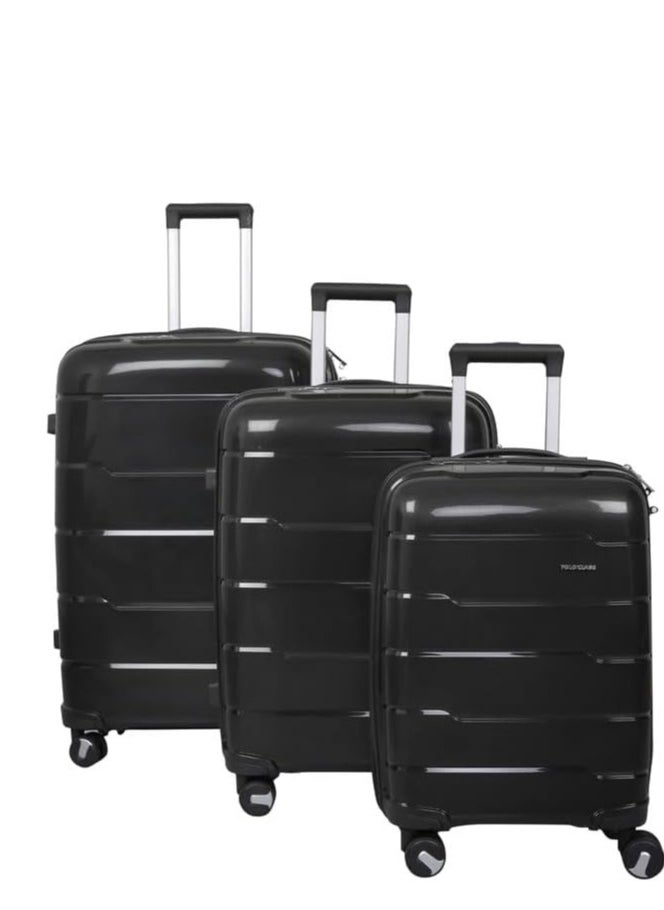 Generic - Samsonite Unisex Spinner Luggage Set - 4 Pieces - Black. Made of unbreakable polypropylene. - Image 1