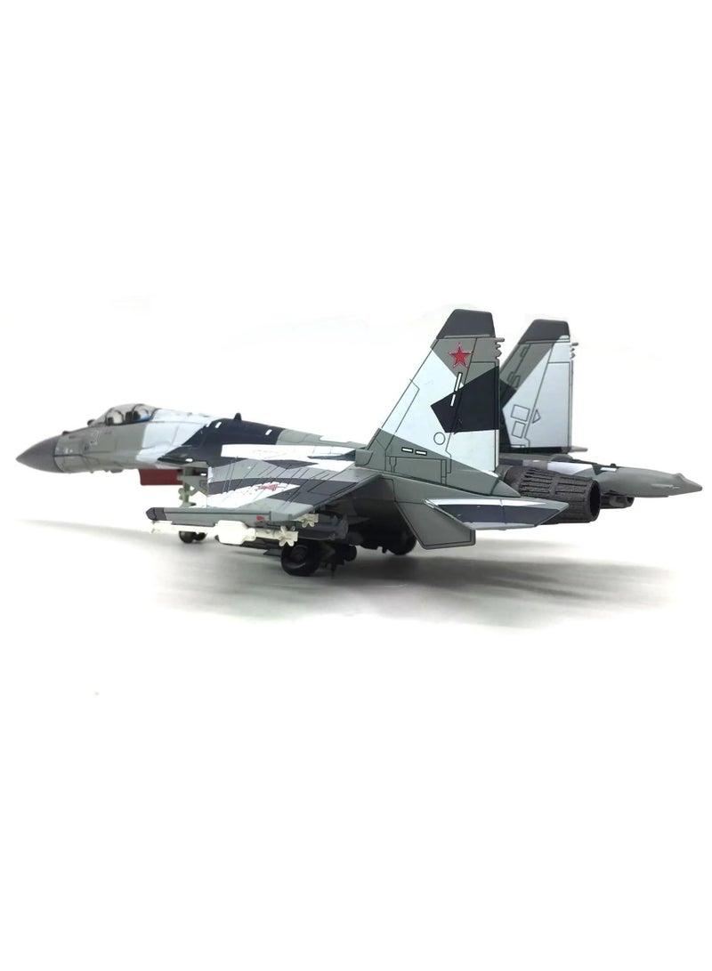 general Diecast Aircraft Model 1:100 Scale for Russian Su-35 Fighter Model Display Stand Collection SU35 Alloy Model Plane Mini Decorative Home for Aviation Enthusiasts - Image 2