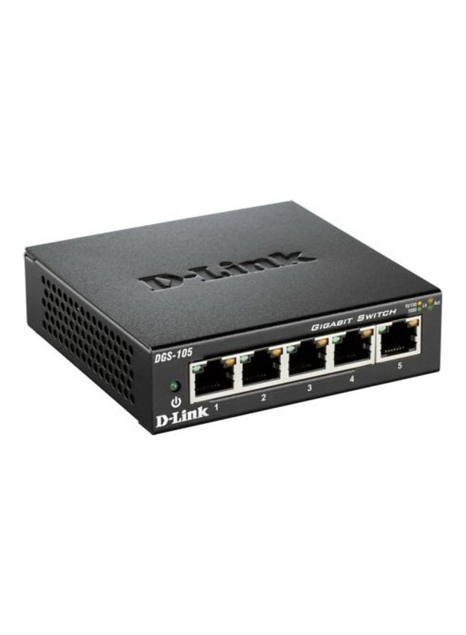 D-Link 5-Port Gigabit Unmanaged Desktop Switch black/grey - Image 2