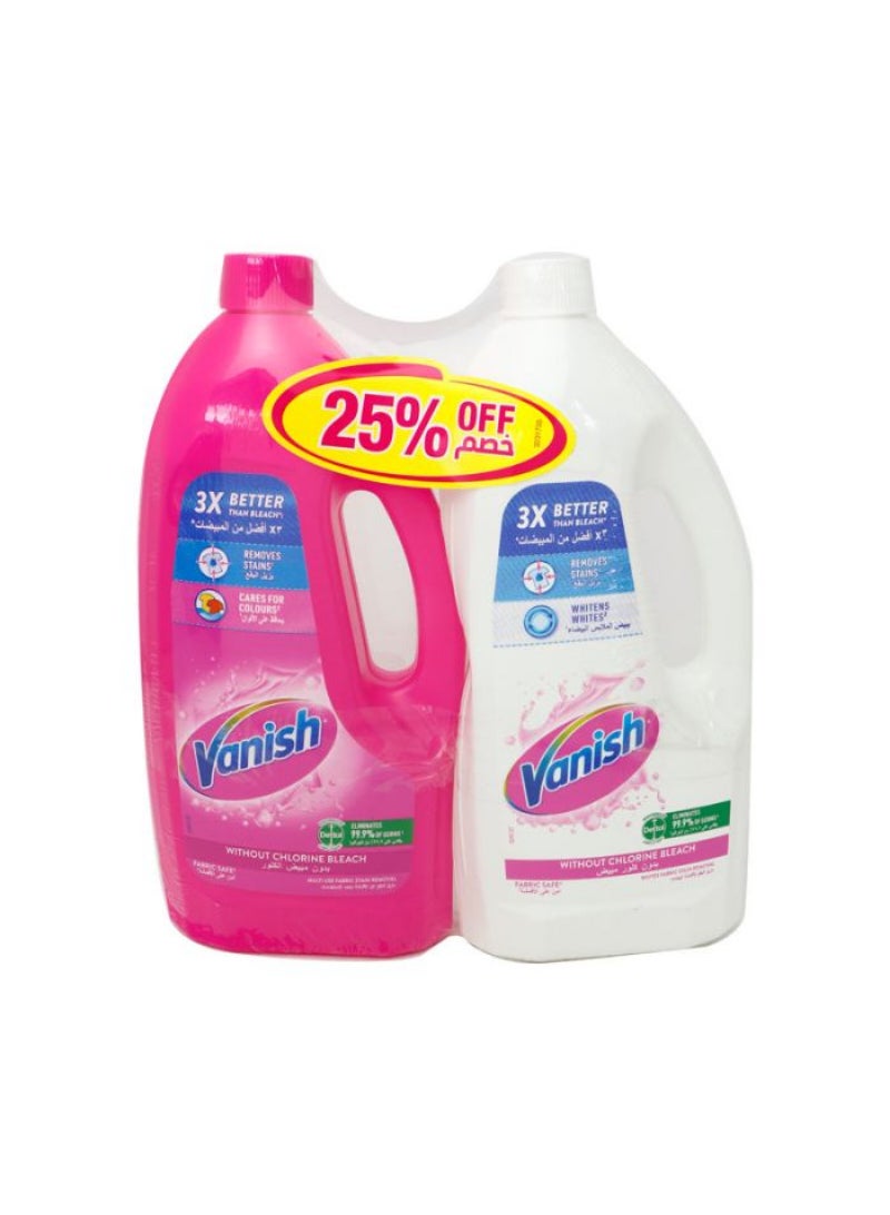 Vanish مزيل البقع السائل فانيش وردي + أبيض 900 مل