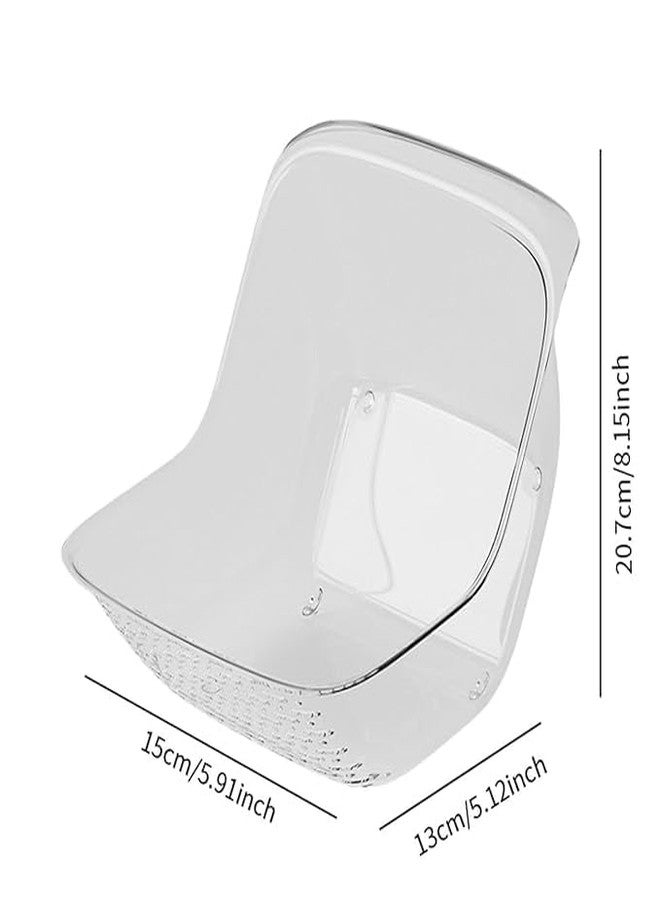 VishBin Double Drainage Sink Washing Basket, Multifunctional Kitchen Drain Vegetable and Fruit Drainer Bowl Multi Functional Rice Draining Basket for Household Material - Image 2