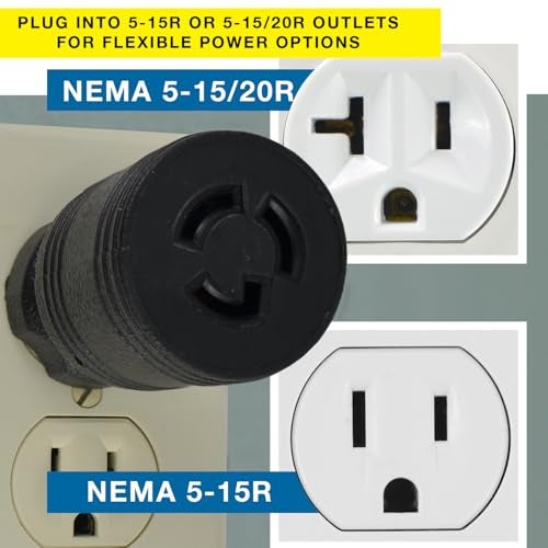 Conntek 30111-BK Locking Adapter U.S. 3 Prong Male Plug To 15 Amp Locking Female Connector NEMA 5-15P to NEMA L5-15R Black - Image 5