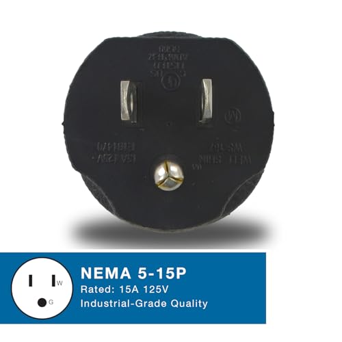 Conntek 30111-BK Locking Adapter U.S. 3 Prong Male Plug To 15 Amp Locking Female Connector NEMA 5-15P to NEMA L5-15R Black - Image 2