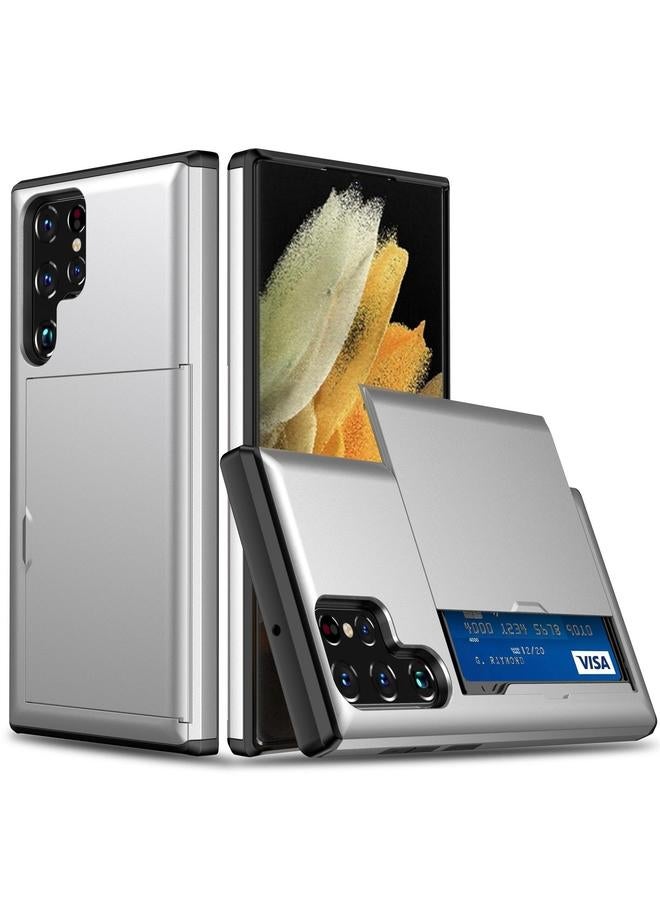 S-TOP Case For Samsung Galaxy S25 Ultra 5G Shockproof Armor Phone Case with Card Slot - Image 1