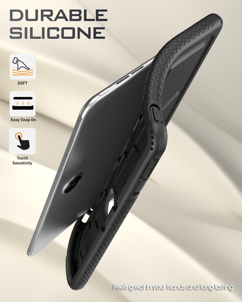Poetic TurtleSkin Case for OnePlus Pad 2 12.1 inch (2024), Heavy Duty Shockproof Rugged Kids Friendly Drop Protection Silicone Cover Case, Black - Image 5