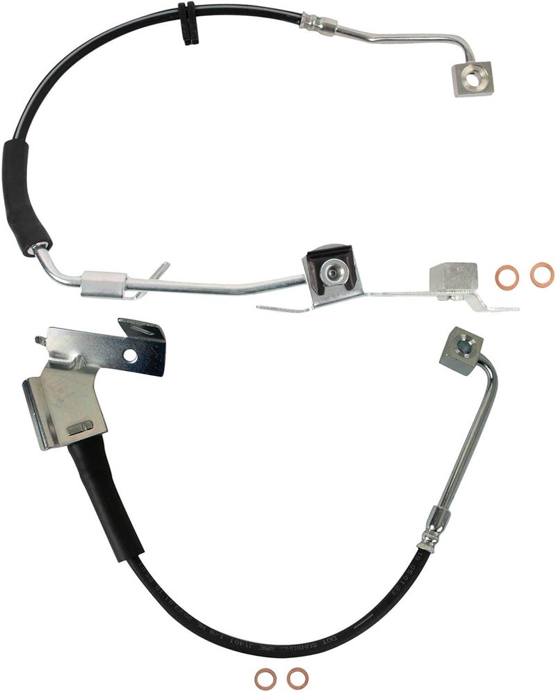 TRQ Front Brake Hose Set for 2004-2005 Dodge Ram 1500 - Image 1