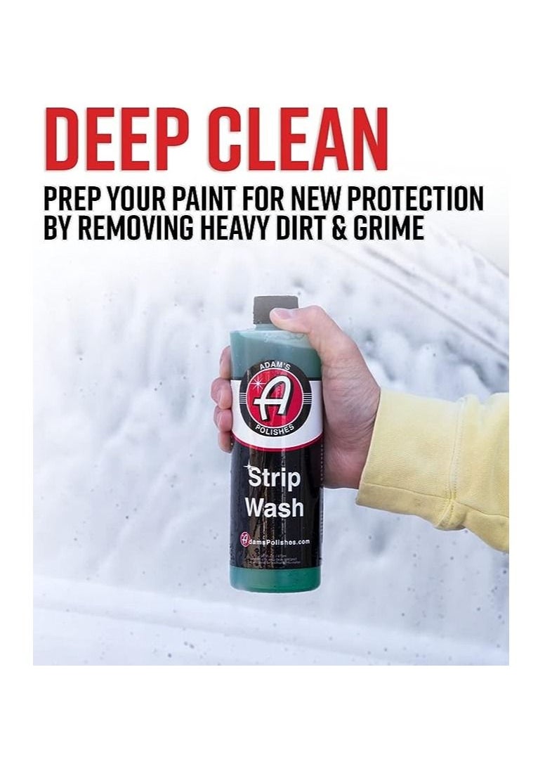 Adam's Polishes - Adam's Polishes Strip Car Wash Soap, Sealant & Car Wax Remover Shampoo, Thick Suds For Car Cleaning, Foam Cannon, Foam Gun, Sponge, Mitt, Chamois, Safe For Paint Glass Wheel Tire Ceramic Coating. - Image 1
