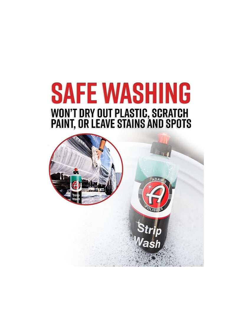Adam's Polishes - Adam's Polishes Strip Car Wash Soap, Sealant & Car Wax Remover Shampoo, Thick Suds For Car Cleaning, Foam Cannon, Foam Gun, Sponge, Mitt, Chamois, Safe For Paint Glass Wheel Tire Ceramic Coating. - Image 1