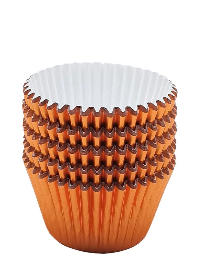 Mombake Standard Orange Foil Cupcake Liners Muffin Baking Cups for Party and More, 100-Count - Image 5