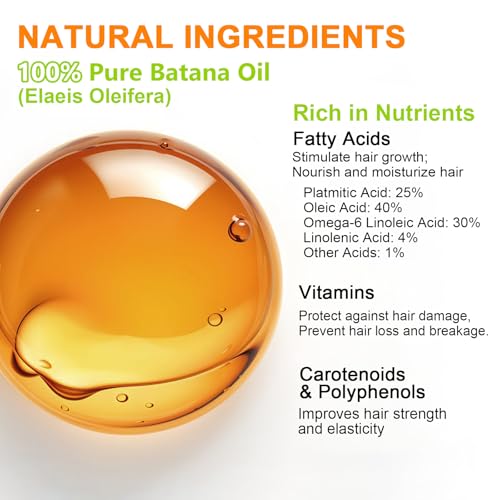 MISICH Dr Sebi Raw Batana Oil, 100% Natural Organic Hair Growth Oil for Men & Women, Sourced from Honduras, Pure, Unrefined, Enhances Thickness, Prevent Hair Loss 4 Oz - Image 5