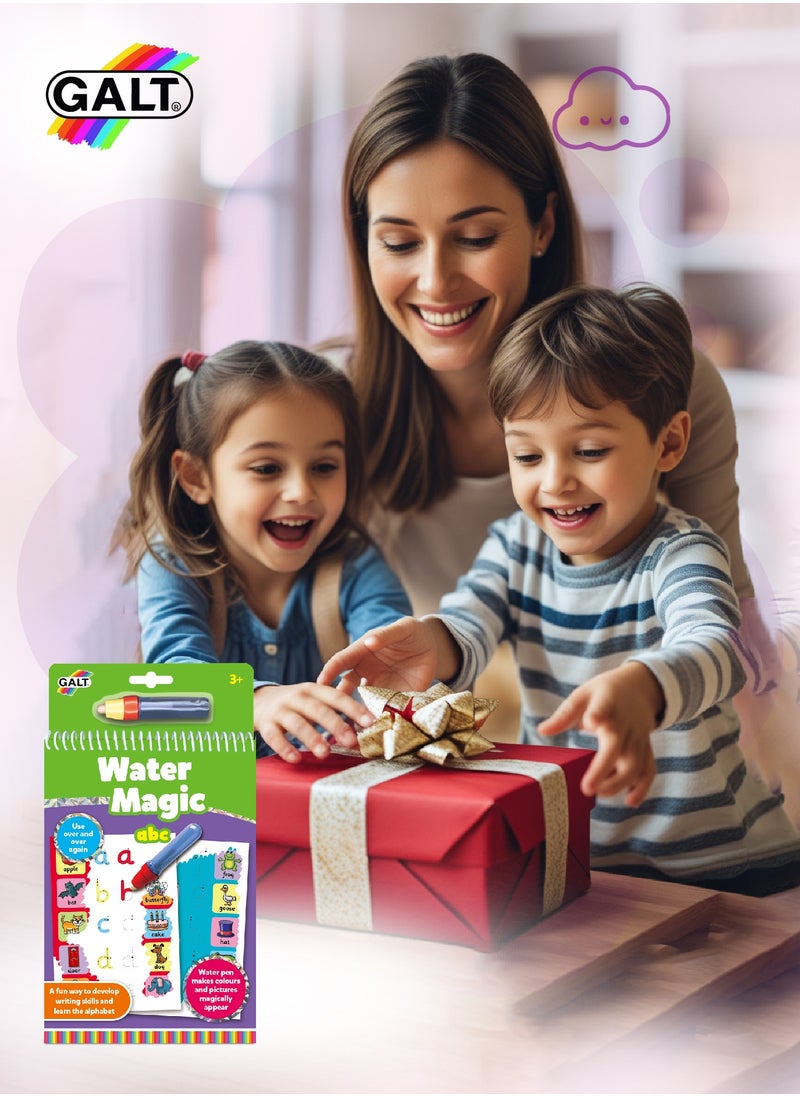 Galt Toys - Water Magic ABC Colouring Book | Reusable Pages | Mess-Free Learning | Refillable Water Pen | Early Writing & Alphabet Skills | 14.5x1.5x26.5cm | Ages 3+ - Image 1