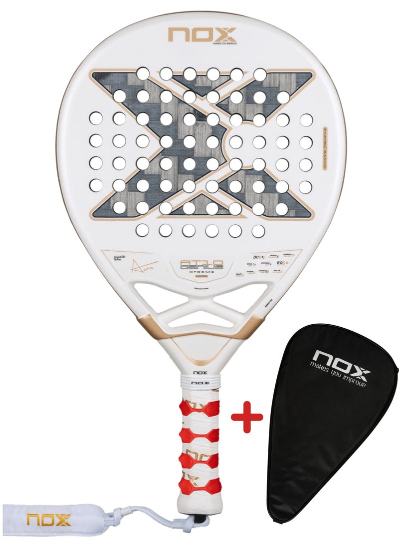 نوكس مضرب بادل نوكس AT10 لوكشري جينيوس 12K ألُوم إكستريم 2026 من تصميم أغوستين تابيا - Image 1