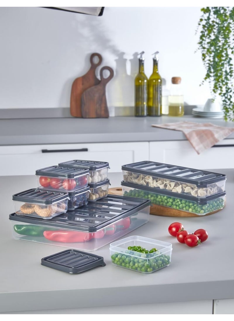 9 Piece Set Freezer, Legumes, Food Container, Picnic Breakfast Fresh Food Storage Container 1x2.5lt, 2x1lt, 6x250ml - pzsku/Z2F1EAC6A0CE9551F689CZ/45/_/1730739296/941db878-c1aa-4d29-91f2-278218650f9e