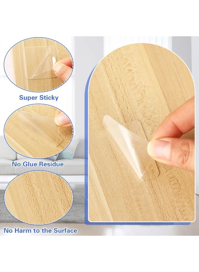 Transparent Double Sided Adhesive Pads 100pcs Strong No Residue Mounting Tape - Image 5