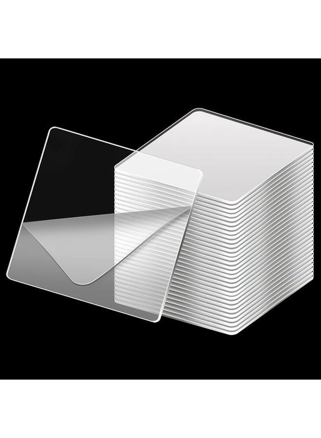 Transparent Double Sided Adhesive Pads 100pcs Strong No Residue Mounting Tape - Image 1