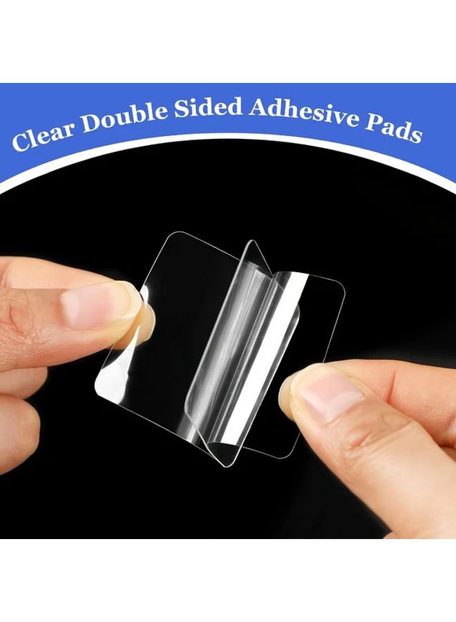 Transparent Double Sided Adhesive Pads 100pcs Strong No Residue Mounting Tape - Image 3
