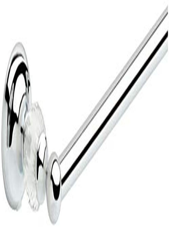 DELTA FAUCET NOR24-CHC Nora Wall Mounted 24 in. Towel Bar in Polished Chrome and Glass - Image 2