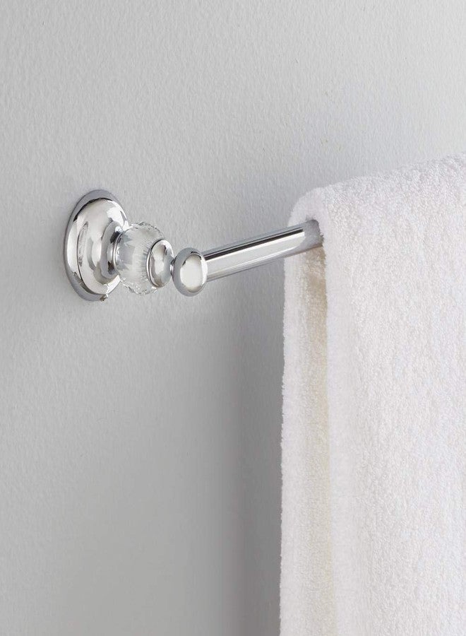 DELTA FAUCET NOR24-CHC Nora Wall Mounted 24 in. Towel Bar in Polished Chrome and Glass - Image 3