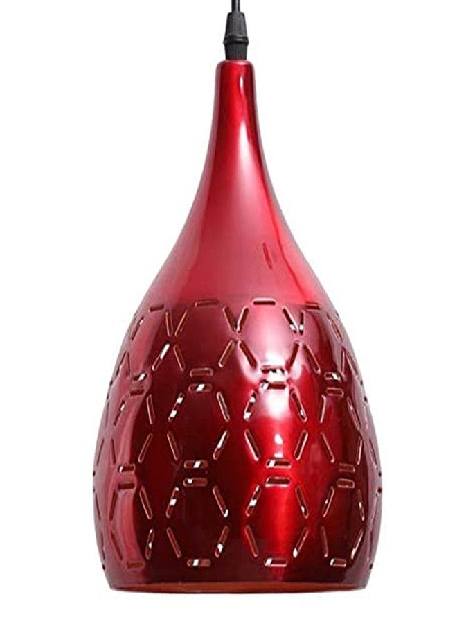 GAUVIK Lazer Cutting Pendant Lamp/Hanging Lamp/Ceiling Light for Bedroom, Living Room, Restaurants, Dining, Coffee Shop, Home and Office,Maroon 6 Inch Cutting Design (H/L 3) - Image 3