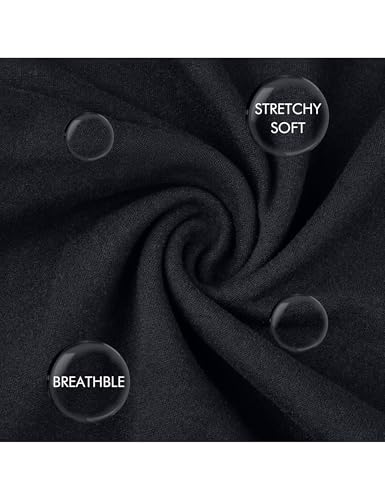Peauty Black Maternity Pants for Women Sweatpants for Work Active Yoga Joggers Pregnancy Outfit (Black L) - Image 5