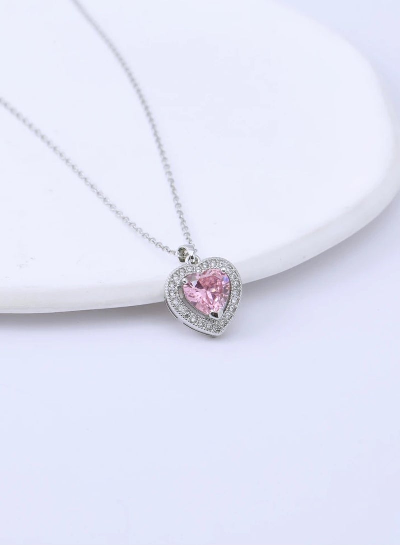 إيكوال سلسال نسائي أنيق من الاستانلس ستيل مطلي باللون الفضي - Image 1