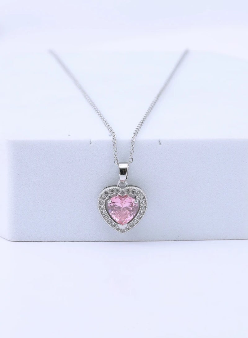 إيكوال سلسال نسائي أنيق من الاستانلس ستيل مطلي باللون الفضي - Image 2