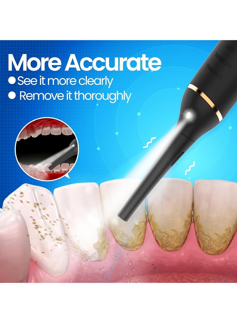 general Plaque remover kit, tooth cleaning tool kit with 3 modes, portable tooth stain removal tool, no water flosser required ith IPX6 waterproof/LED to remove food debris - Image 2