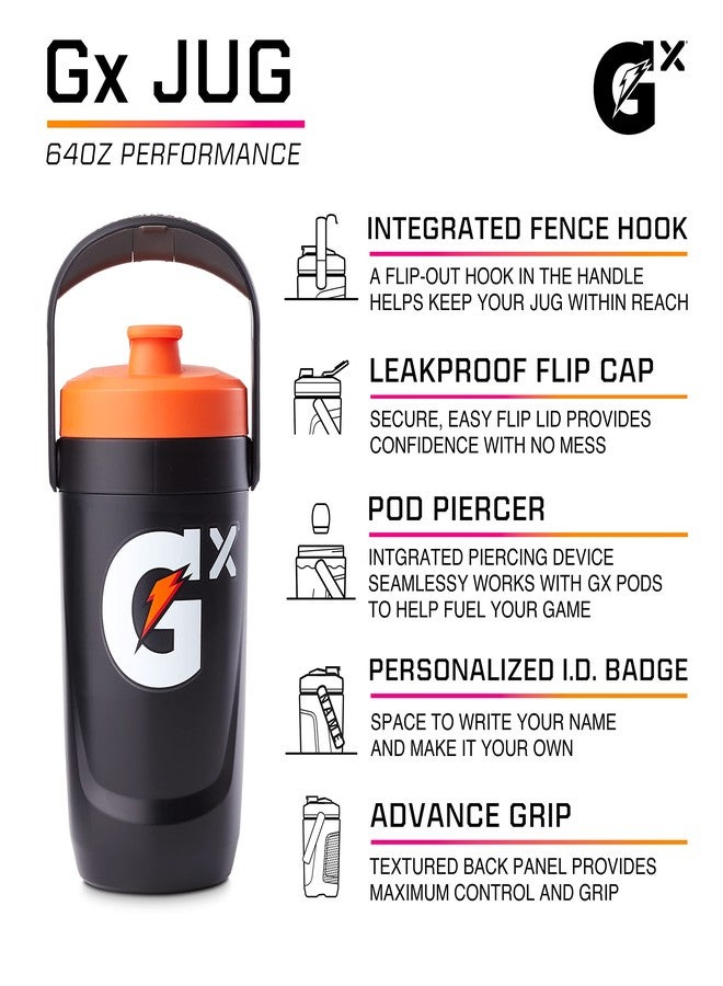 Gatorade Gx Performance Jug, Vented Bottle, 64oz - Image 2