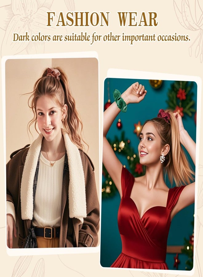 OCATO Scrunchies Birthday Gifts for Women: Silk Satin Scrunchies 24Pcs Hair Scrunchie for Women Girls Hair Bands Hair Ties Hair Accessories Scrunchy Party Favors Mothers Day Gifts for Mom Her - Image 5